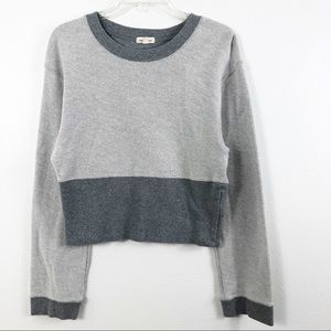 Urban Outfitters Silence + Noise Gray Colorblock Sweater